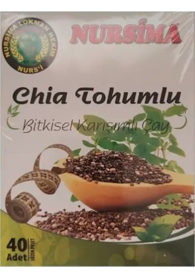 Nursima Chia Tohumlu Bitkisel Karışımlı Çay 40'lı