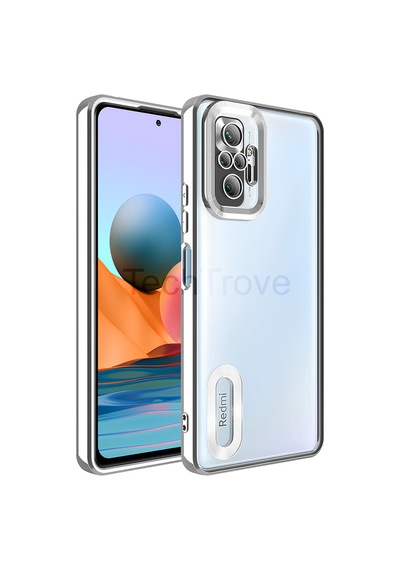 Xiaomi Redmi Note 10 Pro Kılıf Kamera Korumalı Logo Gösteren Kapak