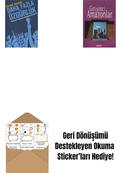 Daha Fazla Özgürlük + Girişimci Amazonlar + Okuma Sticker'ları