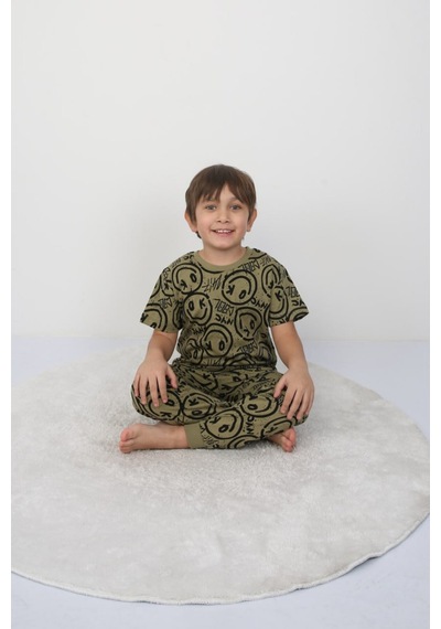 Bunny Hopp Erkek Çocuk Oyun Konsolu Desenli Kısa Kollu Yazlık Pijama Takımı %100 Pamuk Süprem Penye Yeşil Bunny Hopp Erkek Çocuk Oyun Konsolu Desenli Kısa Kollu Yazlık Pijama Takımı %100 Pamuk Süprem Penye Yeşil