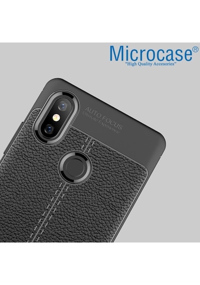 Microcase Xiaomi Mi 8 Leather Tpu Silikon Kilif + Tempered Cam 272912456 - Seçenek / Cam Koruma-Cam Istemiyorum