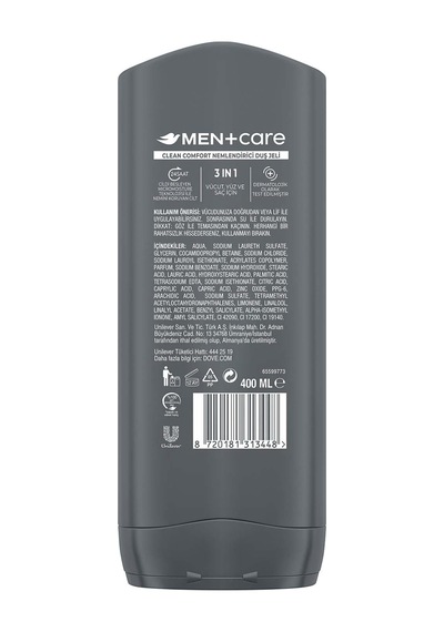 Dove Men Care Clean Comfort Duş Jeli 400 Mililitre 285 ML