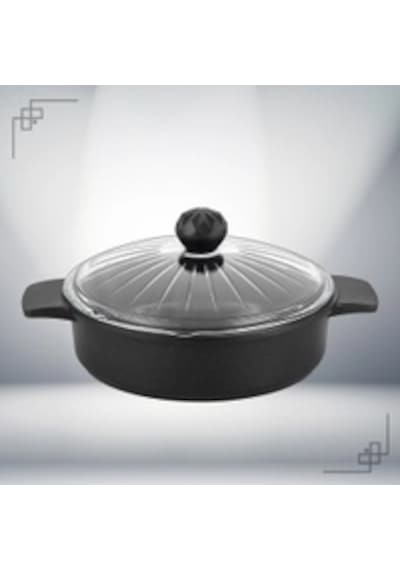 Kristal Basık Tencere - Kristal Tava 26 Cm Siyah