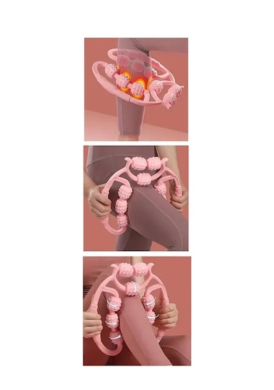 9 Tekerlekli Yoga Fitness Silindiri Roller 5668