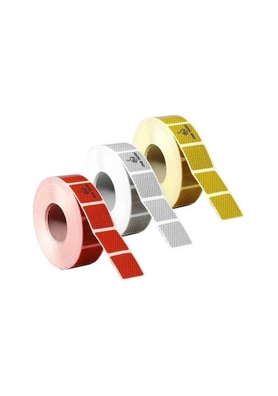 Reflektif Şerit Parçalı 55 Mm Beyaz Sert Yuzey 1 Mt