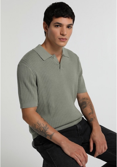 Colin's Colins Regular Fit Polo Yaka Jakarlı Erkek Yeşil Kısa Kol Kazak Cl1082368 Q1.v2 Sag Sage Colin's Colins Regular Fit Polo Yaka Jakarlı Erkek Yeşil Kısa Kol Kazak Cl1082368 Q1.v2 Sag Sage
