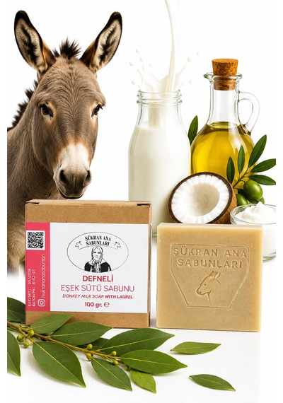 Defne Özlü Zeytin Yağlı Eşek Sütü Sabunu 100 Gr