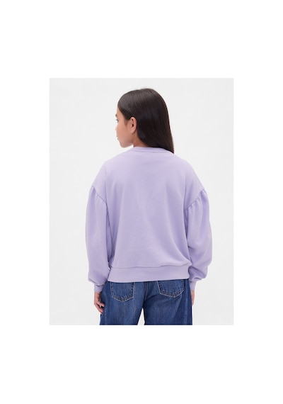 Gap Kız Çocuk Relaxed Flippy-sequin Grafikli Sweatshirt Mor