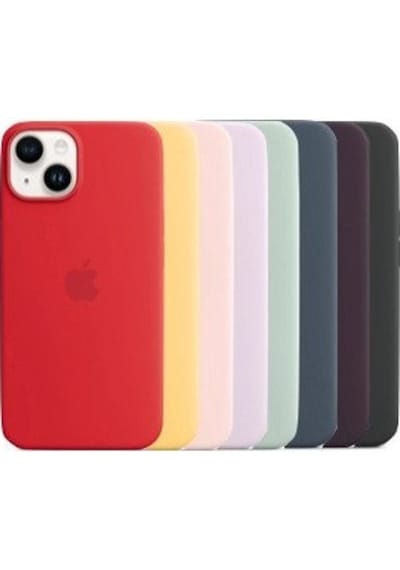 Apple Uyumlu iPhone 14 Plus Logolu İçi Kadife Silikon Lansman Kılıf (10 Renk)