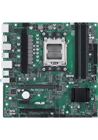 Asus Pro B650m-ct-csm Ddr5 6400mhz Oc M.2 Hdmı/dp/usb-c Pcıe 4.0 Am5 Matx Anakart