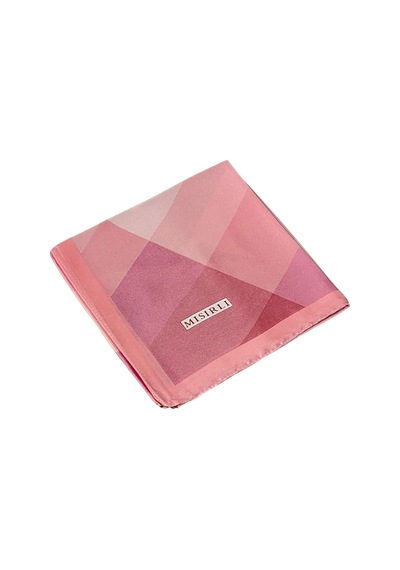 Mim Eşarp Mısırlı Eşarpları Emprime Sport Kristal Ekose Desenli Eşarp Şeker Pembe