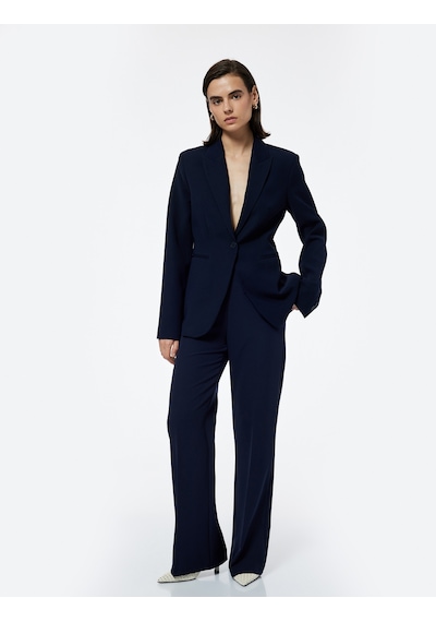 Koton Krep Kumaş Astarlı Düğmeli Uzun Kollu Kruvaze Blazer Ceket Lacivert 6wak50044uw Lacivert Koton Krep Kumaş Astarlı Düğmeli Uzun Kollu Kruvaze Blazer Ceket Lacivert 6wak50044uw Lacivert