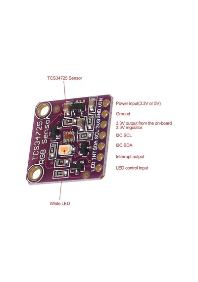 Tcs34725 Rgb Renk Algılama Ir Filtre Sensör Modül