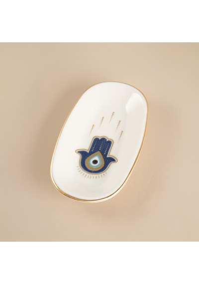 Aryıldız Chance Kayık Tabak Hamsa 15 Cm Renkli