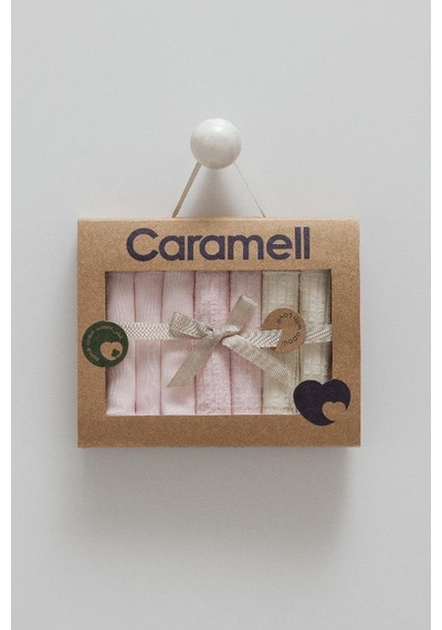 Caramell Pamuk Soft Colour Mendil Crml.mnd1597 Pembe