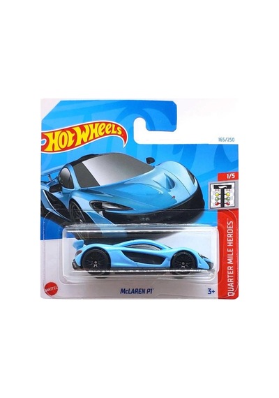 Hot Wheels Mclaren P1 - Quarter Mile Heroes Açık Mavi 1/64 Diecast Model Araba Çok Renkli