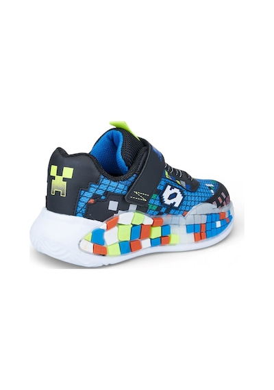 Nstil Günlük Unisex Çocuk Spor Ayakkabı Sneaker Cırtlı Rahat Hafif Konforlu Dayanıklı 02-03 Siyah - Saks