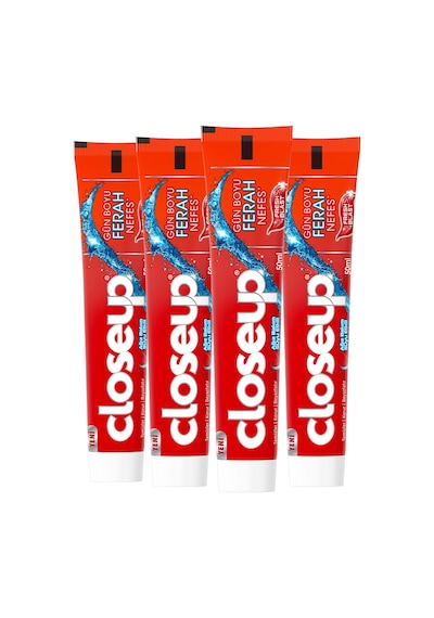 Close Up Diş Macunu Fresh Blast Ağız Bakım Suyu Etkili 4 x 50 ML
