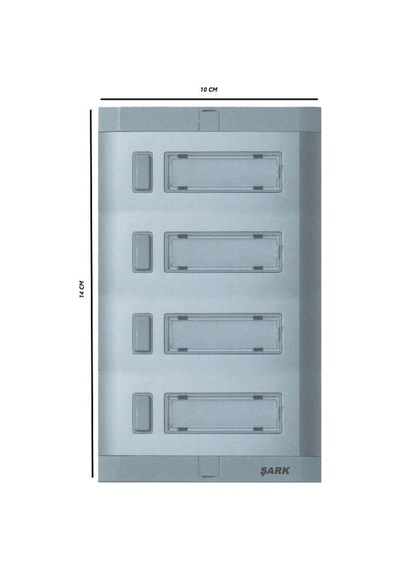 4'lü Aluminyum Zil Butonu Işıklı Hp'siz Yenişark