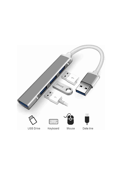 Rose Usb 3.0 4 Portlu Çoklu Splitter Adaptörü Çoğaltıcı Hub