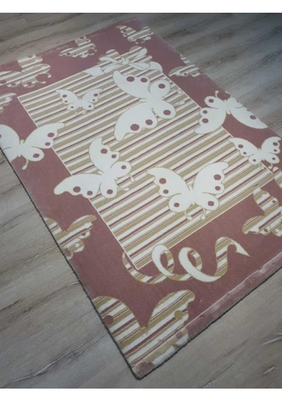 Saray Halı Çocuk Halısı 12616Pembe Kelebek 125X180 Cm