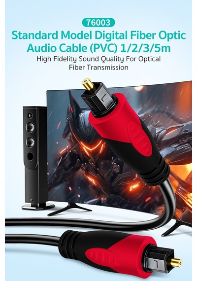 Tv, Soundbar, Ve Amfi, Ps5, Xbox Uyumlu Kare Port Optik Ses Kablosu 1metre