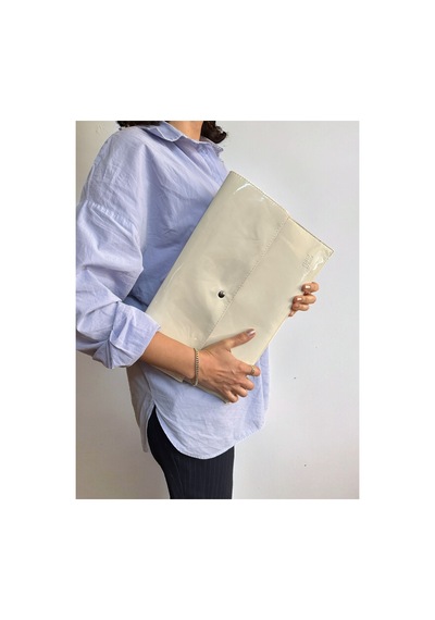 Ledcase 13.3-14 Inch Bilgisayar Evrak Çantası 36x24cm Krem Krem