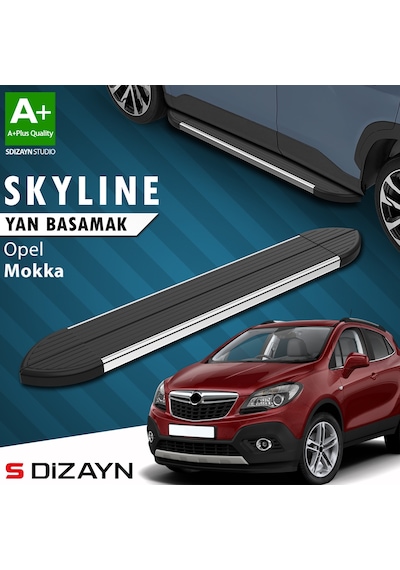 S-dizayn Opel Mokka Skyline Krom Yan Basamak 163 Cm 2012-2019 A+ Kalite