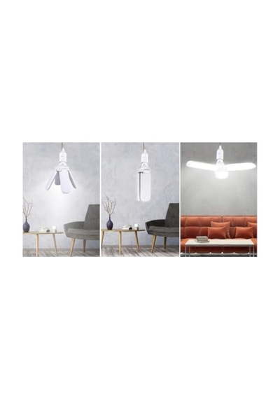 42 Watt 3 Kollu Pervane Led Ampul - 6500k Beyaz Işık