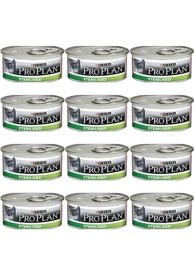 Purina Pro Plan Ton Balıklı ve Somonlu Konserve Kısırlaştırılmış Yetişkin Kedi Maması 12 x 85 G