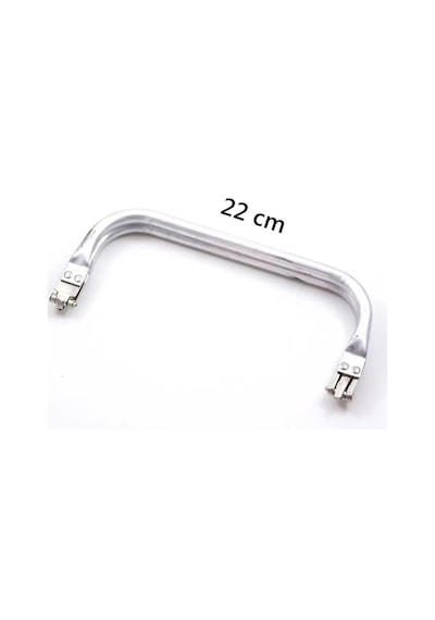 2K Gizli Metal Çanta Bursu 22 Cm - Metal Çanta Aparatı Çanta Aksesuarı Açık Ahşap
