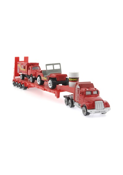 Die Cast Metal Tırlı Ve Jeepli İtfaiye Seti