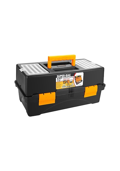 Takım Çantası Alet Kutusu Kapaklı Mini Bölmeli Organizer Dayanıklı Plastik Malzeme 14'' 17 İnç