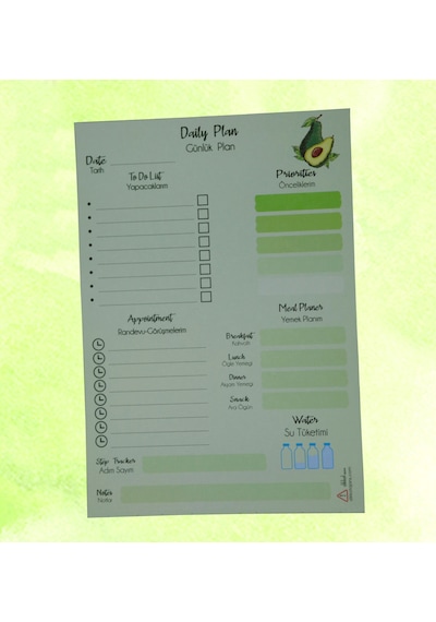 Günlük Planlayıcı 50 Adet - Koala Desenli