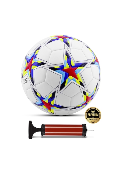 Telvesse Futbol Topu Şampiyonlar Ligi Pompalı Sert Zemin Halı Saha Futbol Topu No:5 Kırmızı 034 Kırmızı