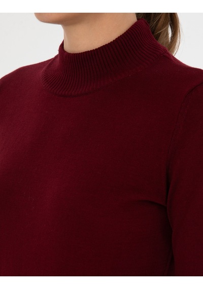 Pierre Cardin Kadın Vişne Kazak /triko 50315768-vr223 Vişne