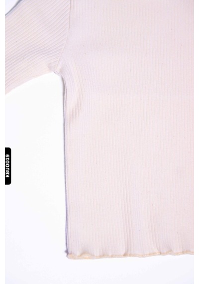 Çikoby Xo Kids Kız Bebek Balıkçı Yaka Tishirt 6-24 Ay 20560 Krem