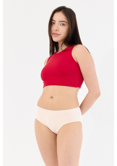 Air Pudra Yüksek Bel Slip Külot Pudra