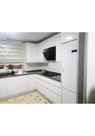 Parlak Beyaz 50x100cm Yapışkanlı Folyo Mutfak Dolap Ve Mobilya Kaplama Folyosu