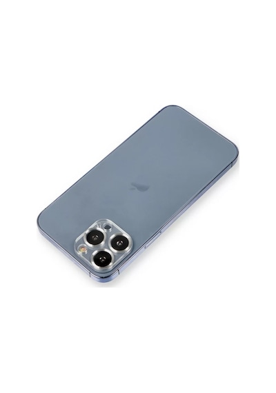 Newface Apple İphone 12 Pro Metal Kamera Lens Koruma Cam - Gümüş