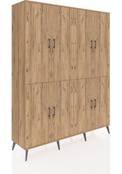 Hyperion Gardrop 4 Raflı 8 Kapaklı 4 Askılı 176x44x221 Çam-çam Çam Hyperion Gardrop 4 Raflı 8 Kapaklı 4 Askılı 176x44x221 Çam-çam Çam