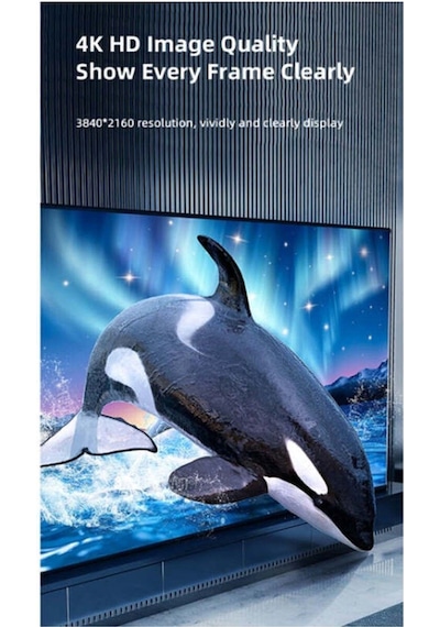 Usams Sj529 Hdmı To Hdmı 2.0 Kablo 4k Hd Örgü Altın Uç Siyah 3mt