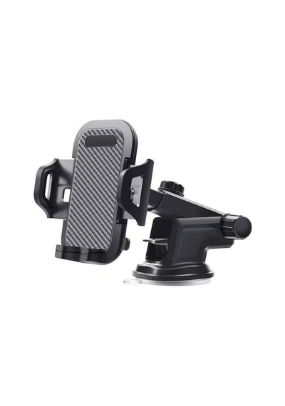 Araç Oto İçi 2in1 Uzayan Vantuzlu Ve Havalandırma Telefon Tutucu Tutacağı Sh3100 1-black