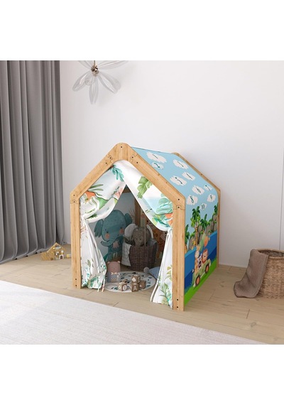 Minera Oyun Evi /0-4 Yaş/naturel Safari Çok Renkli