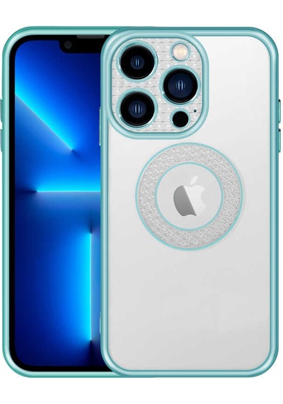 Apple Uyumlu iPhone 12 Pro Max Uyumlu Kamera Korumalı Logo Gösteren Zore Esta Kılıf-yeşil Yeşil -