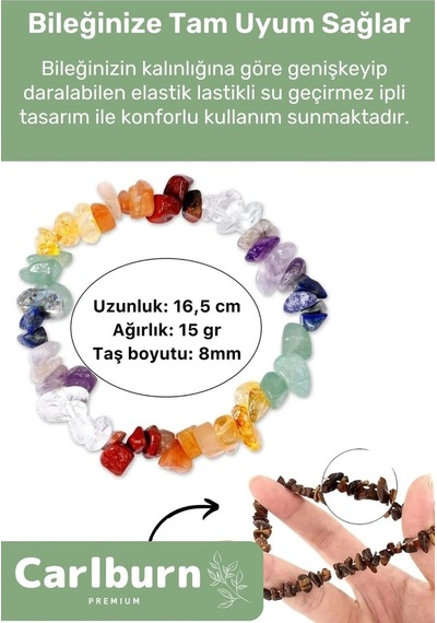 Premium Başak Burcu Enerjisini Yükselten Doğal Taş Bileklik Başak Burçları Burç Unisex Bileklik Çok Renkli