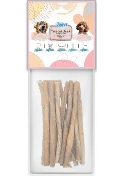 Jooys Naturel Burgu Çubuk Köpek Ödül Kemiği 12'li