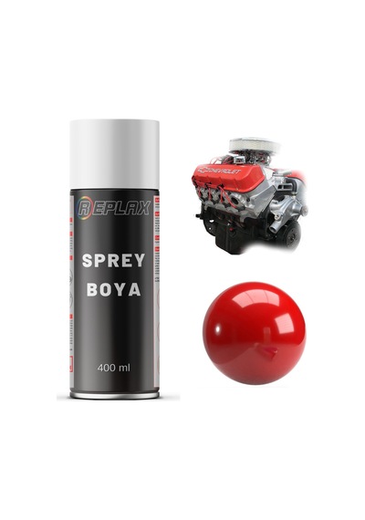 Kırmızı Motor Blok Silindir Isıya Dayanıklı 690° Sprey Boyası 400