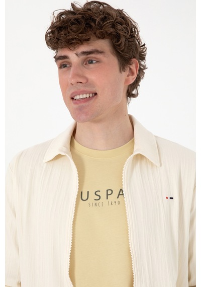 U.s. Polo Assn. Erkek Krem Hırka Örme 50299754-vr071 Krem