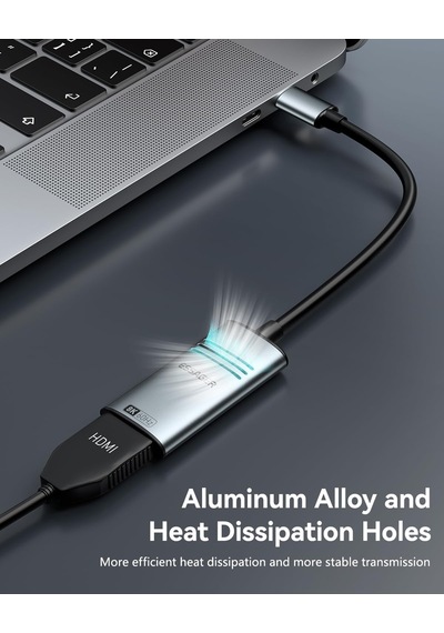 Lexroo Usb C - Hdmı 2.1 Adaptör 8k 60hz 4k 144hz Alüminyum Tip-c Hdmı Kablosu